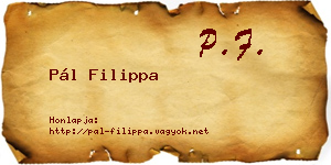 Pál Filippa névjegykártya